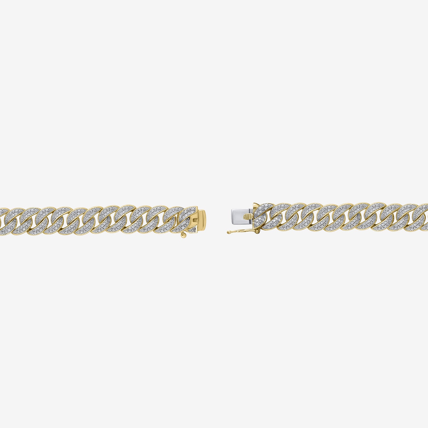 Mens 14K Gold Over Silver Sterling Silver 8 1/2 Inch Solid Chain Bracelet