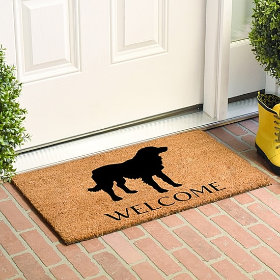 Calloway Mills Golden Retriever Outdoor Rectangular Doormat