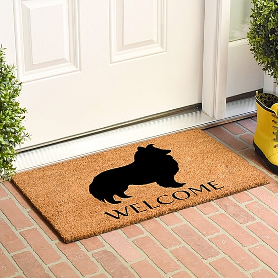 Calloway Mills Shetland Sheepdog Outdoor Rectangular Doormat