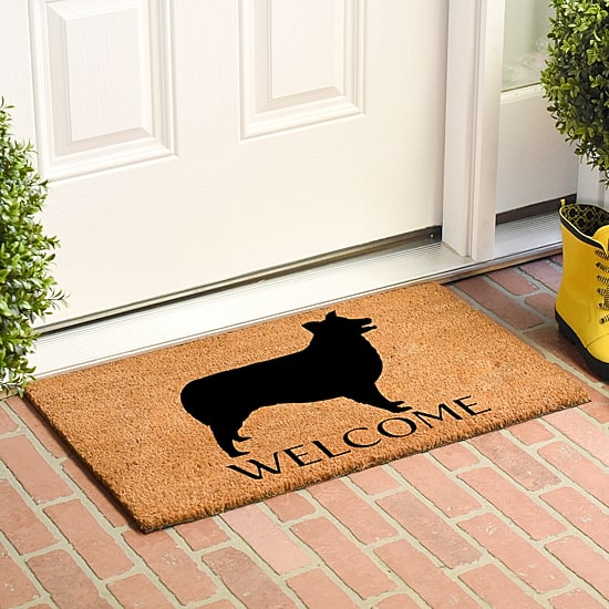 Calloway Mills Border Collie Outdoor Rectangular Doormat