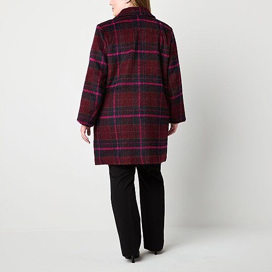 Liz Claiborne Womens Midweight Plus Peacoat