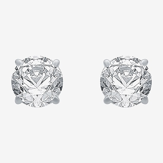 Ever Star (G / VS2) 1 1/2 CT. T.W. Lab Grown White Diamond 14K Gold 5.8mm Stud Earrings