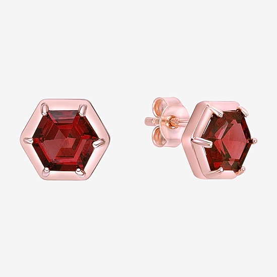 Gemstone Sterling Silver 8mm Stud Earrings
