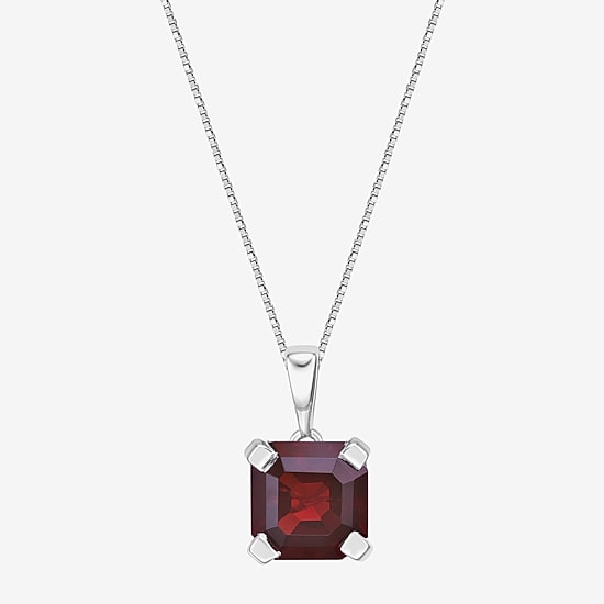 Gemstone Sterling Silver Pendant Necklace