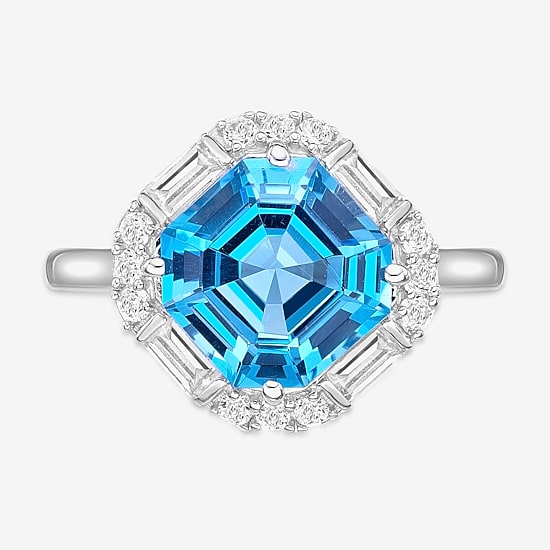 Gemstone Sterling Silver Cocktail Ring