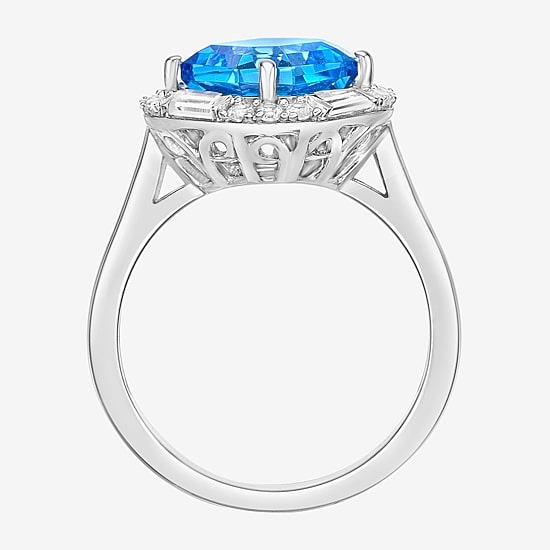 Gemstone Sterling Silver Cocktail Ring