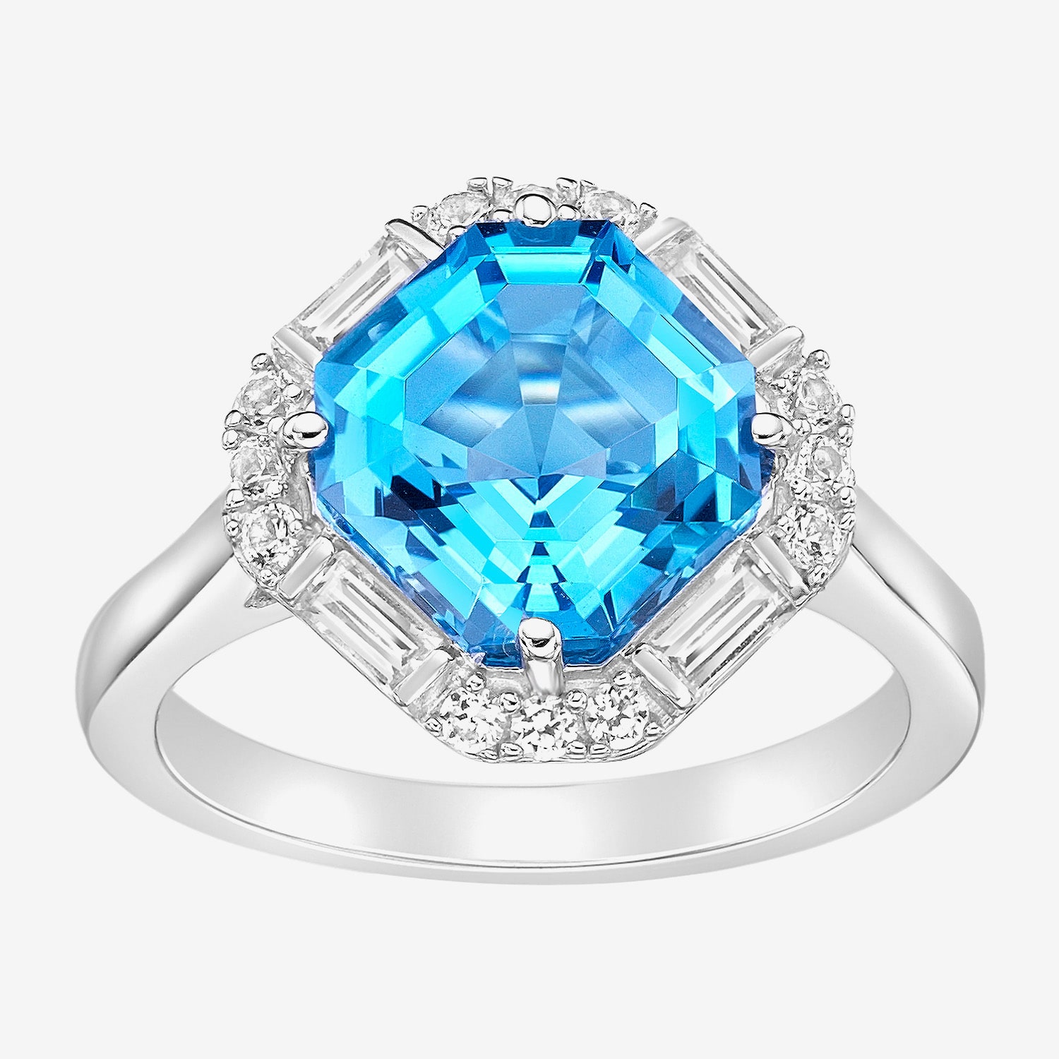 Gemstone Sterling Silver Cocktail Ring