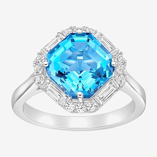 Gemstone Sterling Silver Cocktail Ring