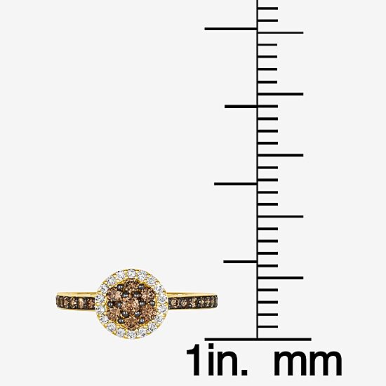 Le Vian® Ring featuring 1/2 CT. Chocolate Diamonds® 1/6 CT. Nude Diamonds™ set in 14K Honey Gold™