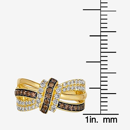 Le Vian® Ring featuring 1/2 CT. Nude Diamonds™ 3/8 CT. Chocolate Diamonds® set in 14K Honey Gold™