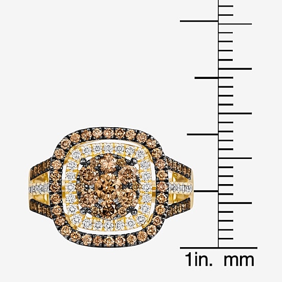 Le Vian® Ring featuring 1 1/6 CT. Chocolate Diamonds® 1/3 CT. Nude Diamonds™ set in 14K Honey Gold™