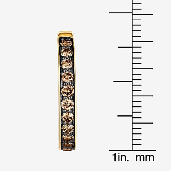 Le Vian Chocolatier® Earrings featuring 1 1/20 CT. Chocolate Diamonds® set in 14K Honey or Strawberry Gold™