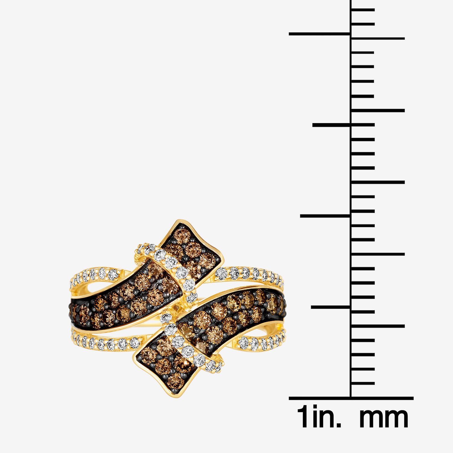 Le Vian® Ring featuring 3/4 CT. Chocolate Diamonds® 1 3/8 Nude Diamonds™ set 14K Strawberry, Honey, or Vanilla Gold®