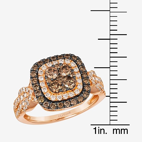 Le Vian® Ring featuring 3/4 CT. Chocolate Diamonds® 1 3/8 CT. Nude Diamonds™ set in 14K Strawberry or Honey Gold®