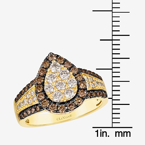 Le Vian® Ring featuring 1/2 CT. Nude Diamonds™ 1/2 CT. Chocolate Diamonds® set in 14K Honey Gold™