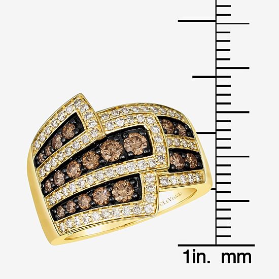 Le Vian® Ring featuring 3/4 CT. Chocolate Diamonds® 1/2 CT. Nude Diamonds™ set in 14K Honey Gold™