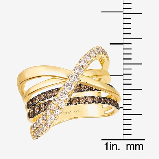 Le Vian® Ring featuring 5/8 CT. Chocolate Diamonds® 1 5/8 CT. Nude Diamonds™ set in 14K Honey Gold™
