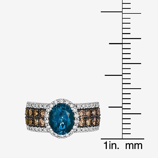 Le Vian® Ring featuring 1 1/3 CT. Peach Morganite™ 3/4 CT. Chocolate Diamonds® 1 3/8 CT. Nude Diamonds™ set in 14K Strawberry Gold®