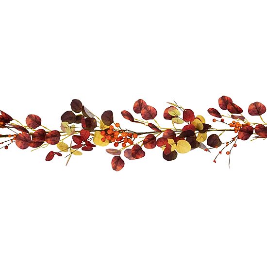 Northlight 5ft Berries Leaves Unlit Indoor Garland