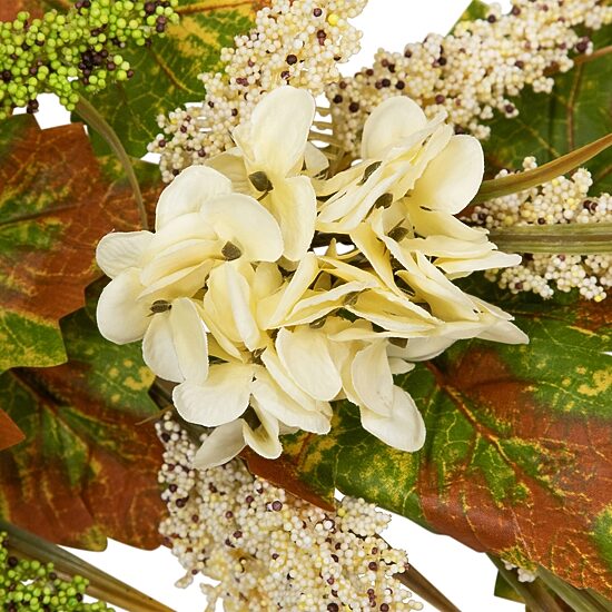Northlight 5ft Flowers With Wheat Unlit Indoor Garland