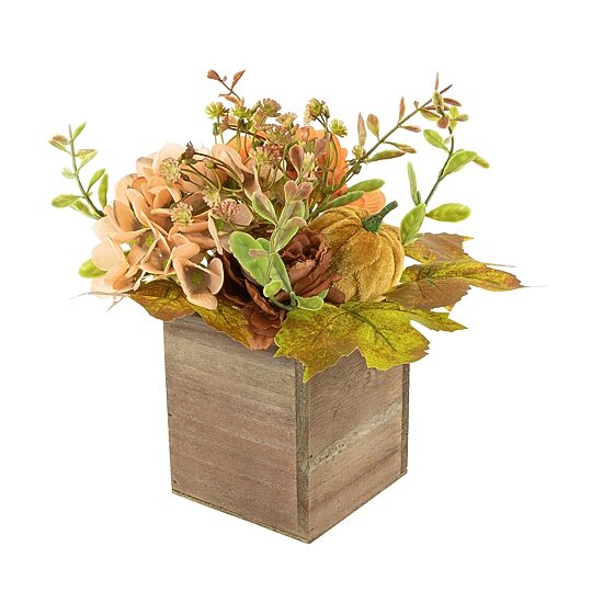 Northlight 10in X 8in Wooden Box Fall Thanksgiving Tabletop Decor