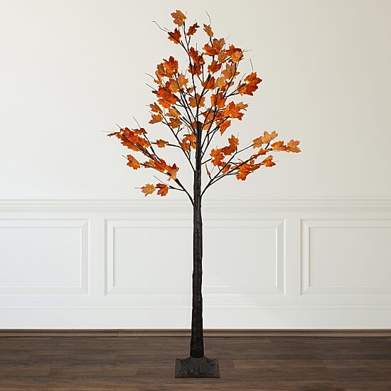 Northlight 6ft Led Maple Leaf Lighted Indoor Artificial Tree