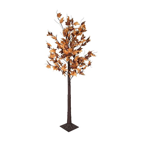 Northlight 6ft Led Maple Leaf Lighted Indoor Artificial Tree