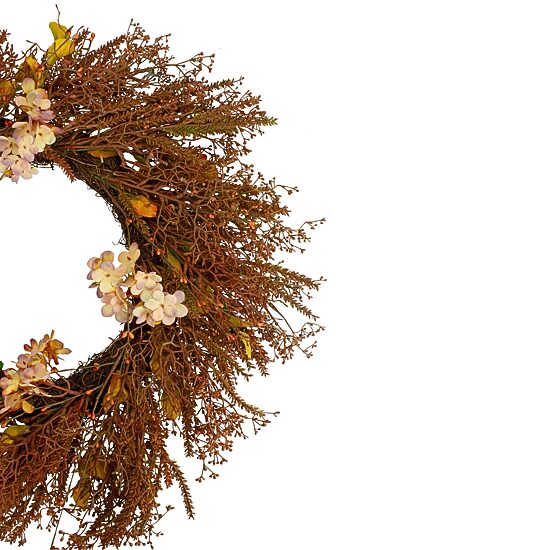 Northlight 32in Brown Fall Grass Unlit Wreath