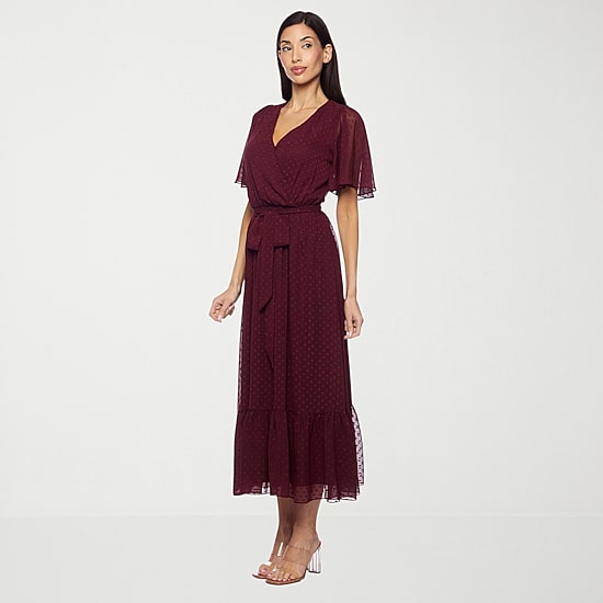 jcpenney burgundy dress DP0617202507055052M?impolicy=product_detail&height=550&width=550 Machine Wash V-Active Deep Blue V Neck Color:BRONZE