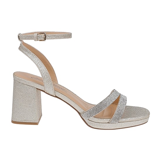 American Glamour Badgley Mischka Womens Leva Heeled Sandals