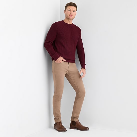 St. John's Bay Stretch Mens Slim Fit Flat Front Pant