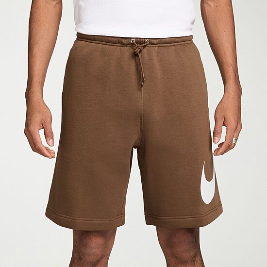 Nike Fleece Mens 11" Mid Rise Big and Tall Workout Shorts