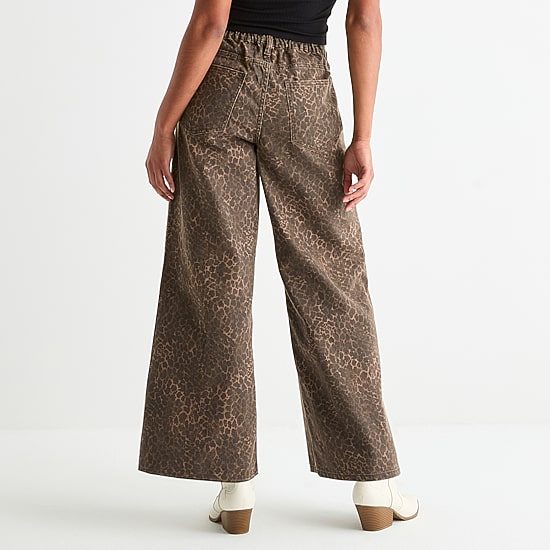 Arizona Womens Juniors Short Low Rise Baggy Fit Jean