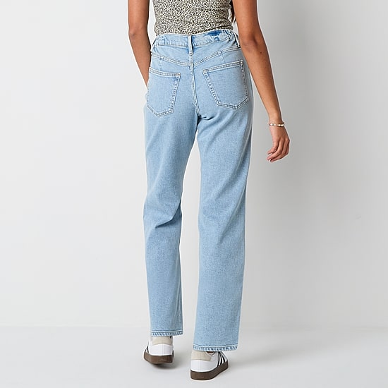 Arizona Womens Juniors Short High Rise Curvy Fit Jean
