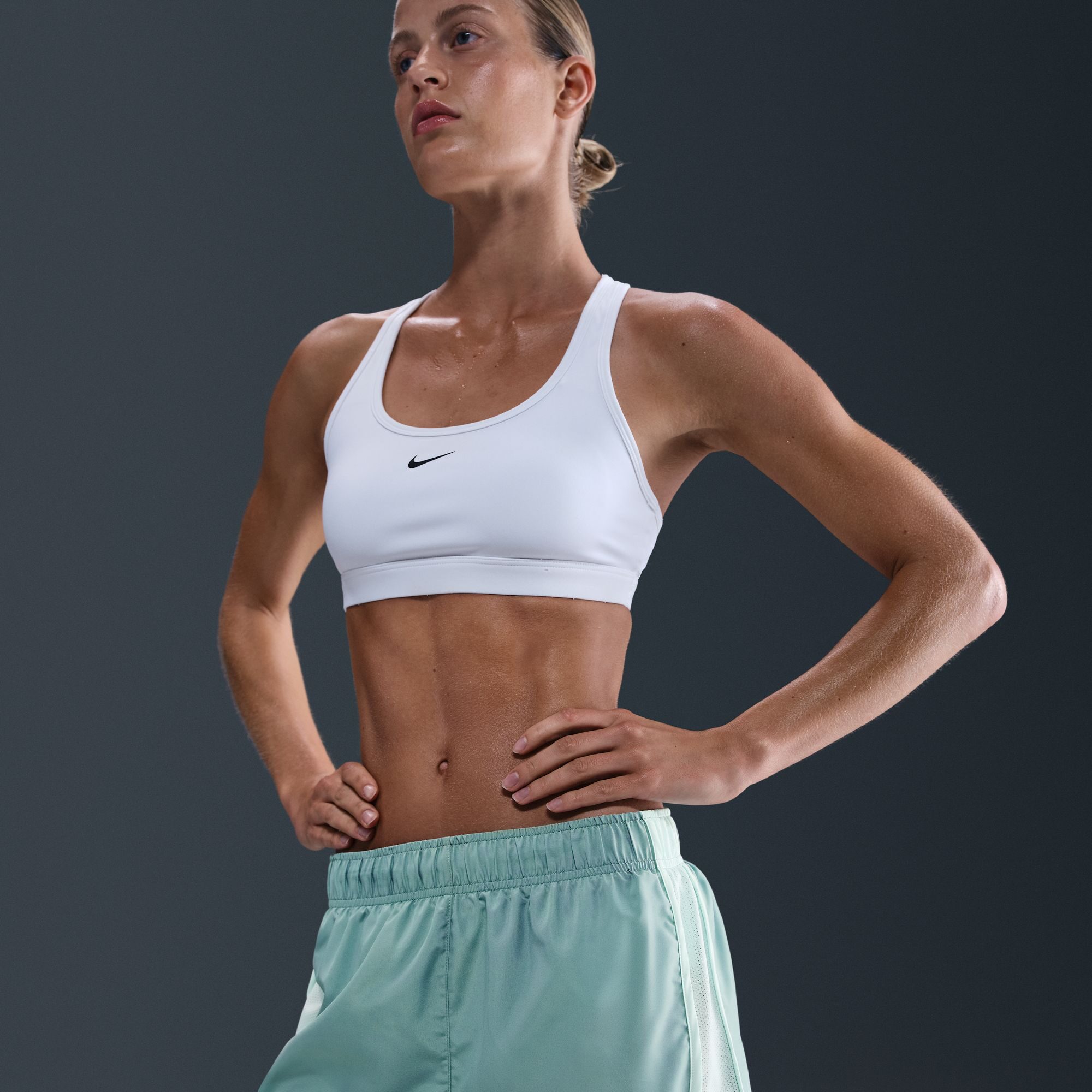 Nike Womens 3" Mid Rise Moisture Wicking Running Short