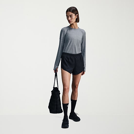 Nike Womens Crew Neck Long Sleeve Quick Dry Active T-Shirt