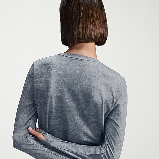 Nike Womens Crew Neck Long Sleeve Quick Dry Active T-Shirt
