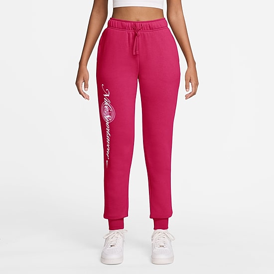 Nike Club Womens Cuffed Mid Rise Fleece Jogger