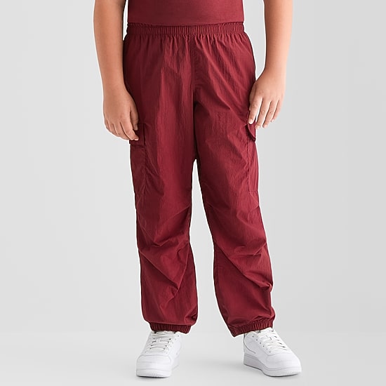 Xersion Little & Big Kid Girls High Rise Cinched Active Cargo Pant