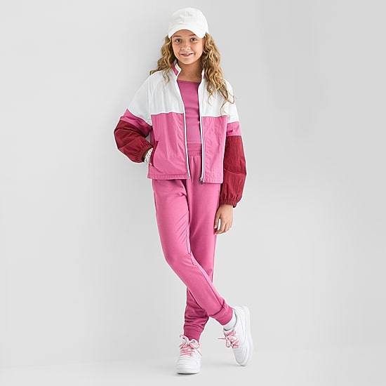 Xersion Little & Big Kid Girls Water Resistant Lightweight Anorak