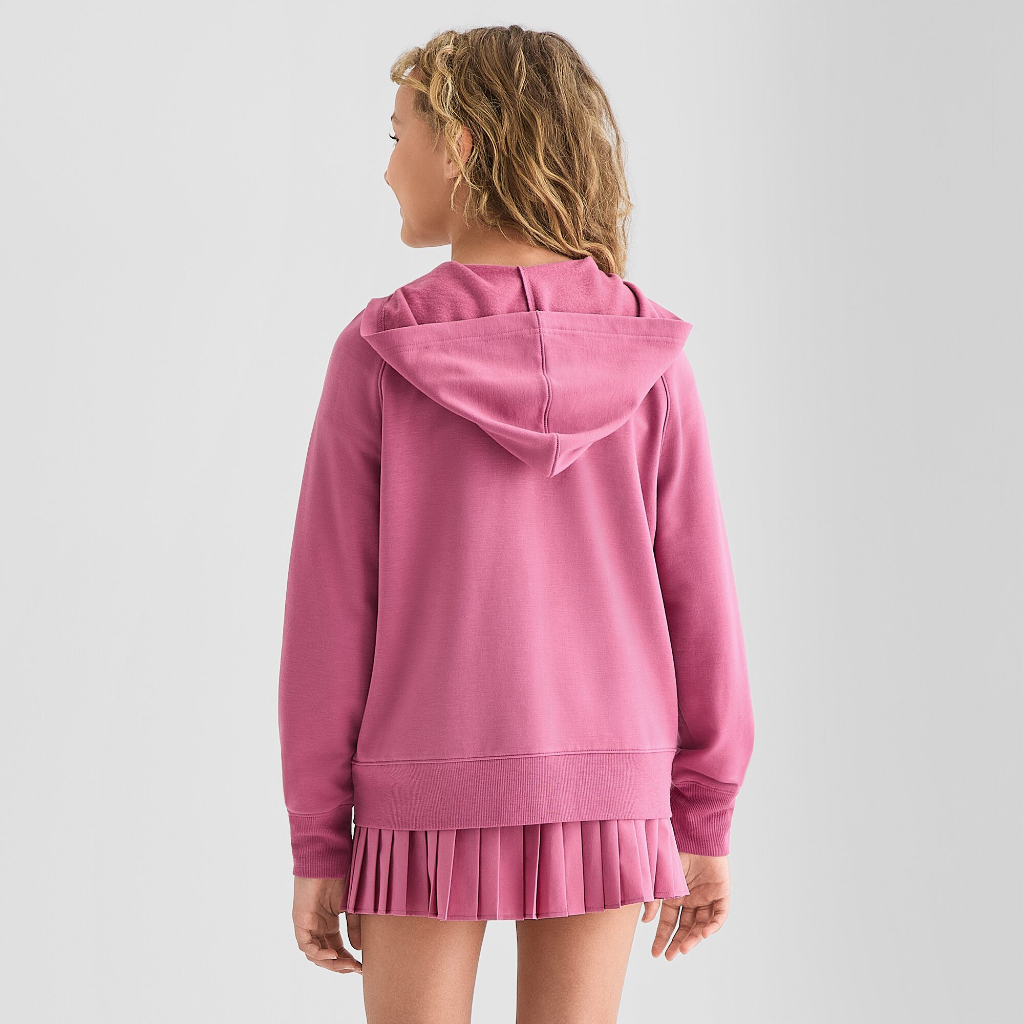 Xersion Super Soft Little & Big Kid Girls Long Sleeve Fleece Zipper Active Hoodie