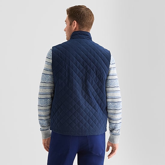 St. John's Bay Brushed Quilted Mens Heavyweight Puffer Vest