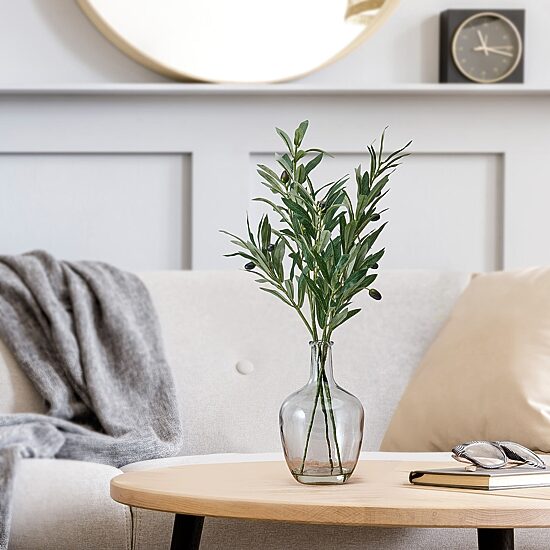 Elements Glass Vase Artificial Plant