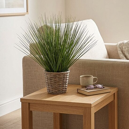 Elements Woven Willow Basket Artificial Plant
