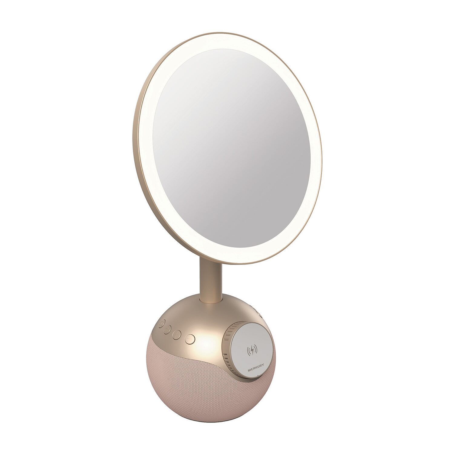 Merkury Innovations Led Wireless Charger Magsafe Usb Powered Makeup Mirror