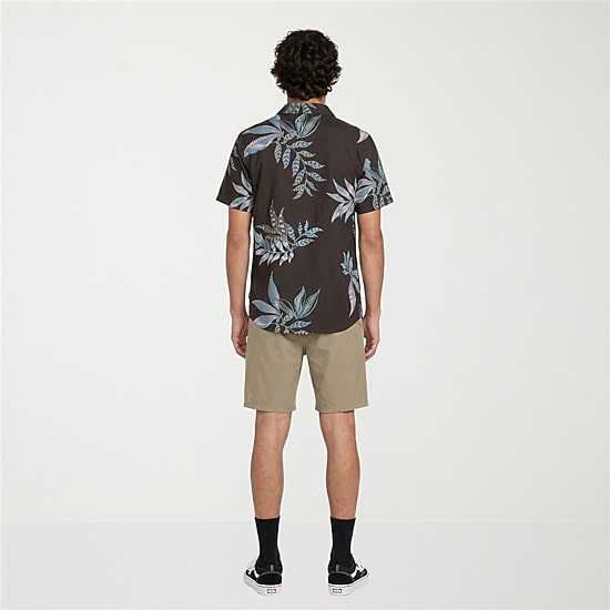 VOLCOM Mens Short Sleeve Regular Fit Button-Down Shirt