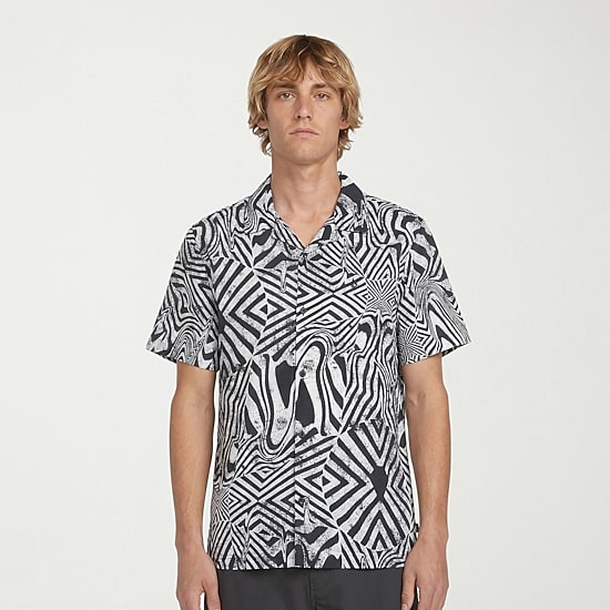 VOLCOM Mens Short Sleeve Camp Shirt