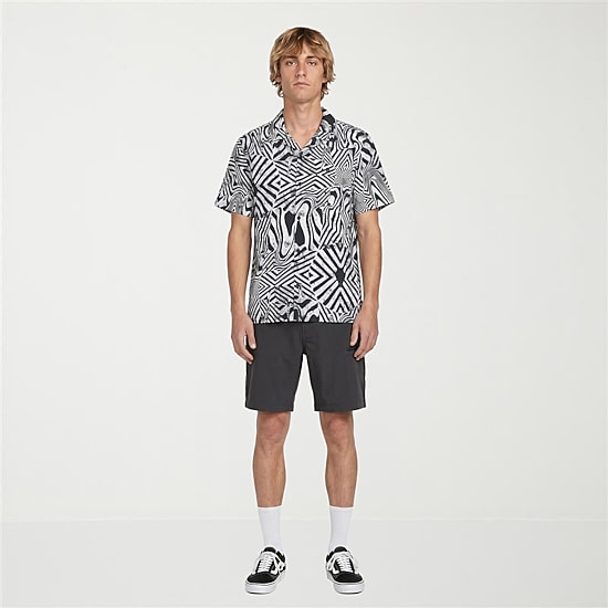 VOLCOM Mens Short Sleeve Camp Shirt