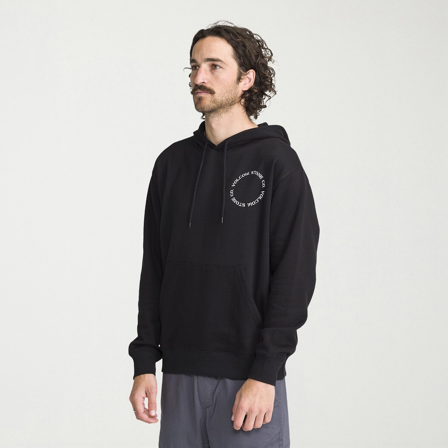 VOLCOM Mens Long Sleeve Fleece Hoodie