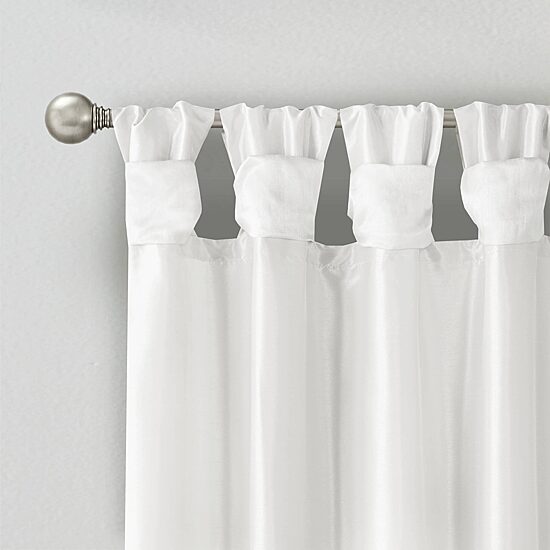 Madison Park Natalie Twist Tab Tab Top Light-Filtering Set of 2 Curtain Panel